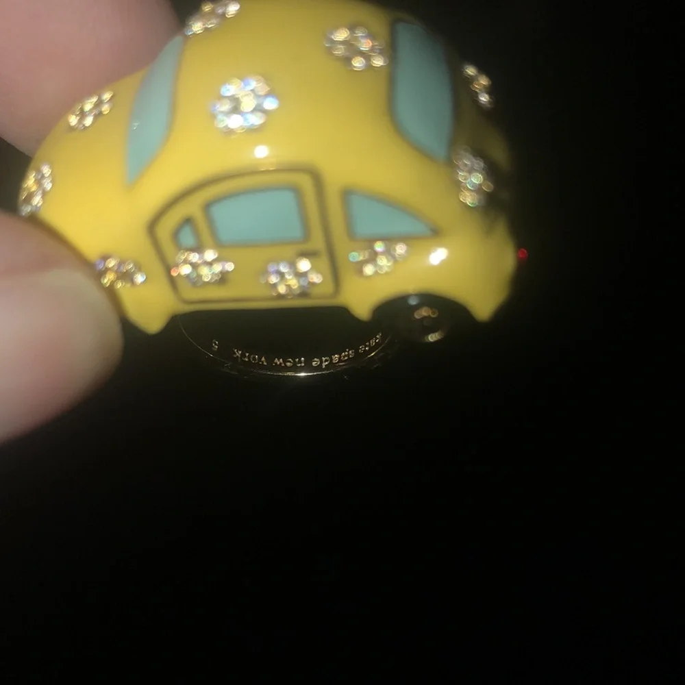 New Kate Spade ♠️ Yellow Taxi 🚕 Car Ring size 6 - Picture 14 of 17